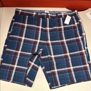 Gap Men's Blue Plaid Shorts size 33 New